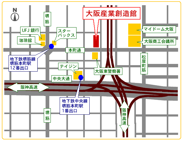 下記の「周辺各駅からの経路」をご覧ください。